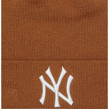 Bonnet à revers New York Yankees League Essential camel et blanc - Image 3