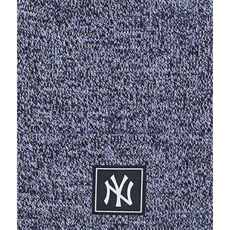 Bonnet New York Yankees gris chiné avec patch d'authentification à l'avant - Image 3