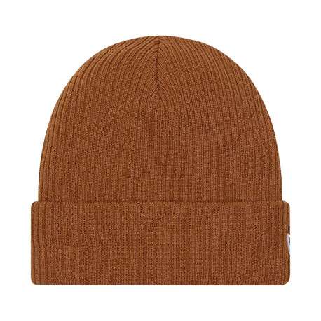 Bonnet camel uni avec un revers et logo brodé sur le côté gauche - Image 13