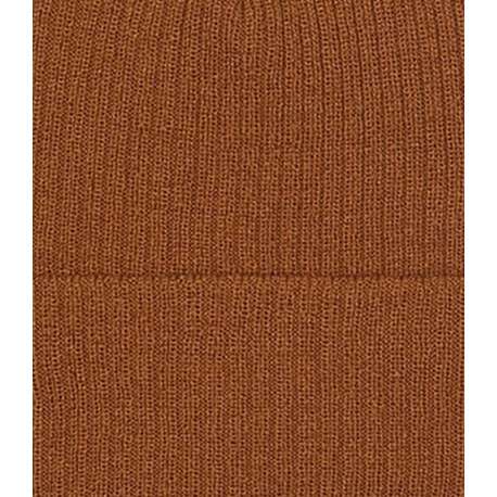Bonnet camel uni avec un revers et logo brodé sur le côté gauche - Image 15