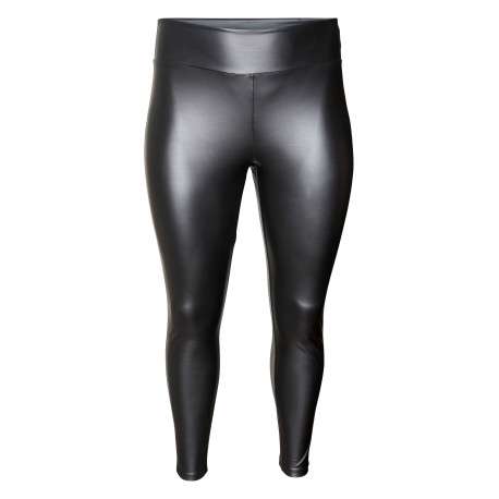 Pantalon legging noir avec une coupe skinny fit et une taille intermédiaire