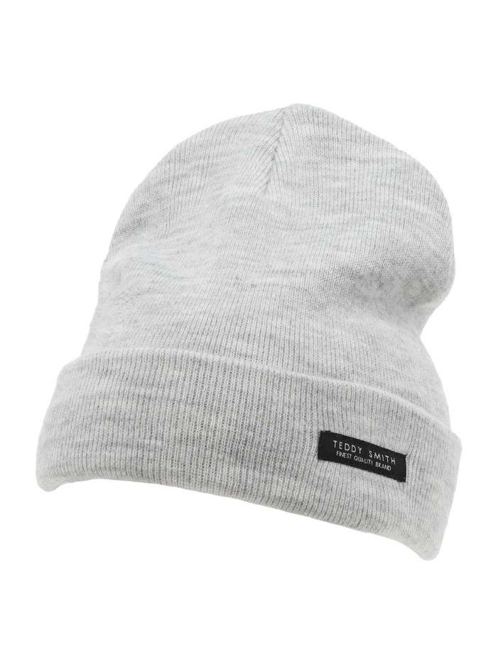 Bonnet gris clair chiné...