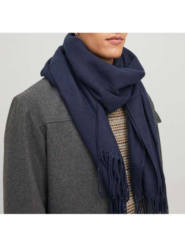 Deux écharpes J.Crew - Coton Gris à Franges - Occasion En Bon état