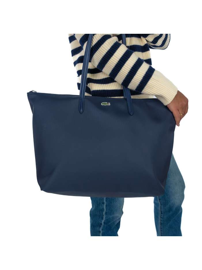 Sac cabas marine uni à...