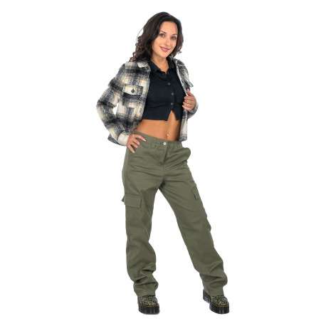 Chemisier en coton noir uni en maille jersey avec des manches longues - Image 3