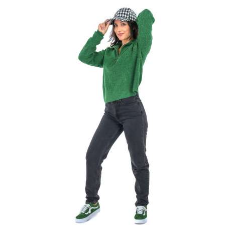 Casquette noire en tweed - Image 2