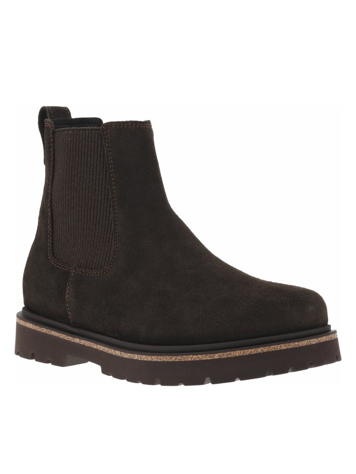 Boots en cuir nubuck moka à...