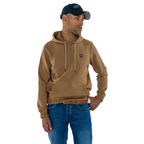 Casquette en coton marine unie avec une coupe dad cap et logo brodé - Image 2