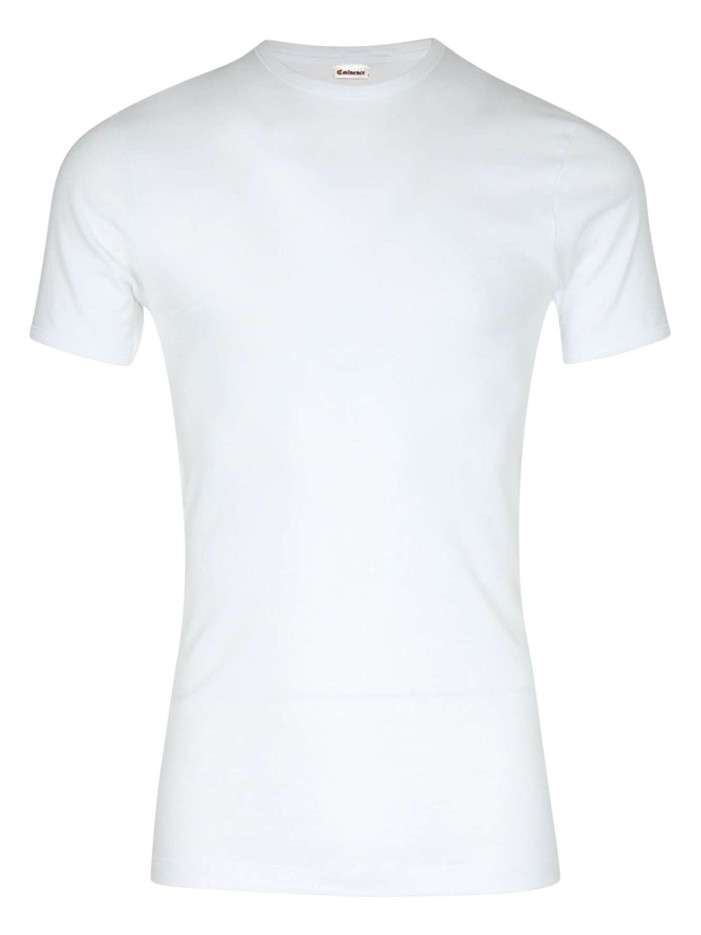 T-shirt en coton blanc uni...