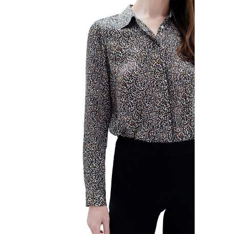 Pantalon noir uni avec une coupe slim et une taille intermédiaire - Image 4