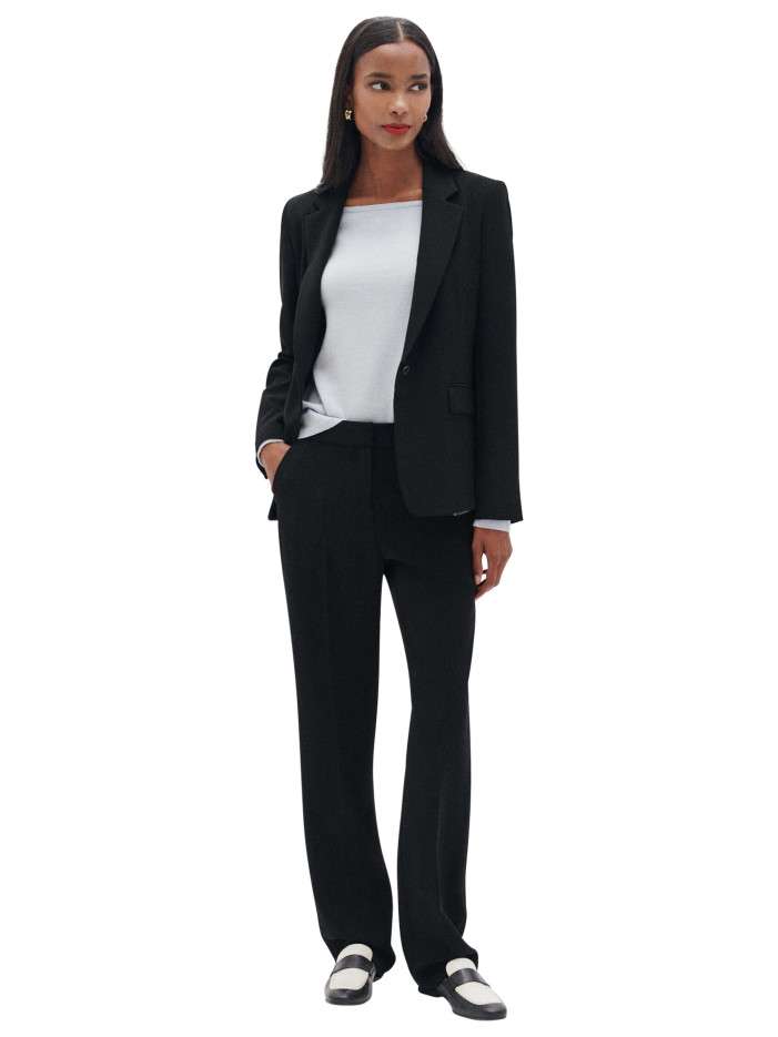 Blazer noir uni avec une...