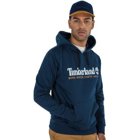 Casquette en laine bleu marine bicolore avec visière en camel - Image 2