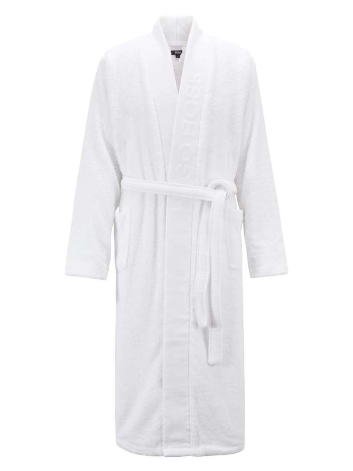 Peignoir blanc en coton...