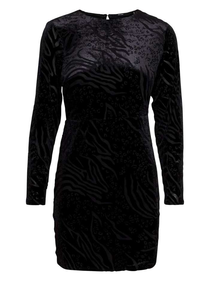 Robe courte noire en...