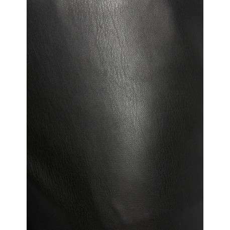 Pantalon noir 7/8éme en simili cuir à coupe slim et taille haute - Image 6