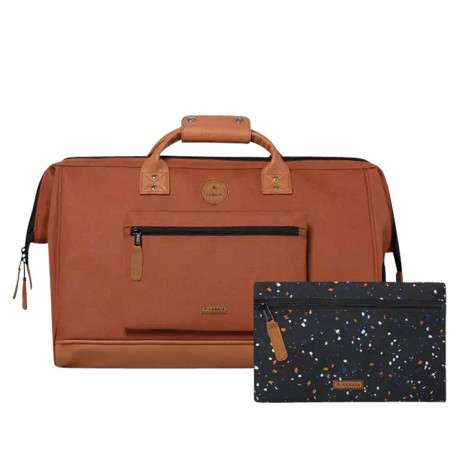 Sac camel uni à fermeture zippée avec poches interchangeables à l'avant