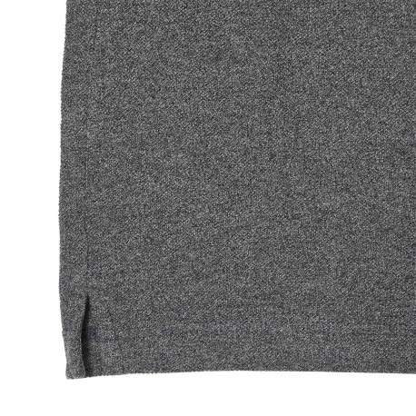 Polo Ph4012 en coton gris chiné avec une coupe droite et logo brodé poitrine - Image 3