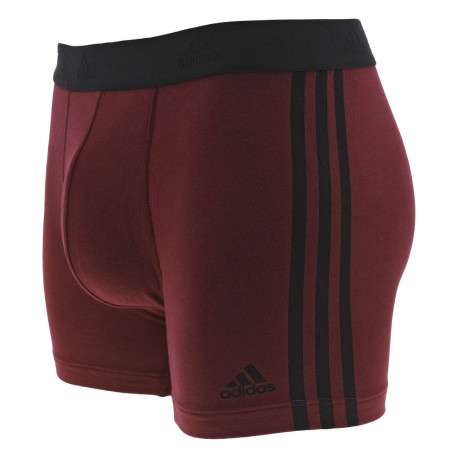 Lot de 3 boxer en coton multicolore uni avec une coupe fermée - Image 5