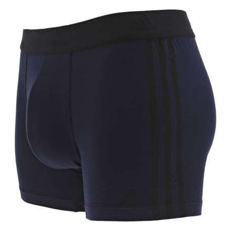 Lot de 3 boxer en coton multicolore uni avec une coupe fermée - Image 7