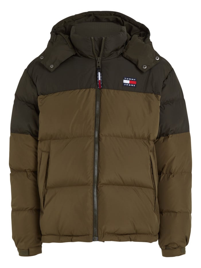 Doudoune à capuche bicolore...