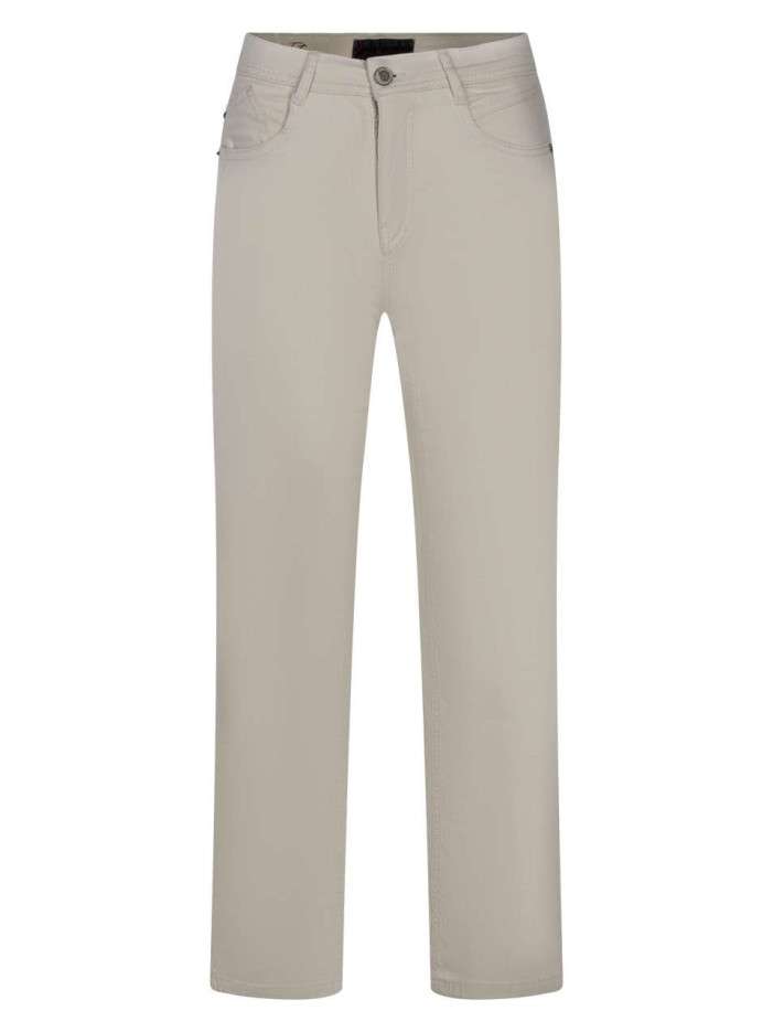 Pantalon coton écru uni...