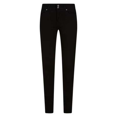 Jean 711 noir uni avec une coupe skinny une taille ajustée et 4 poches - Image 2