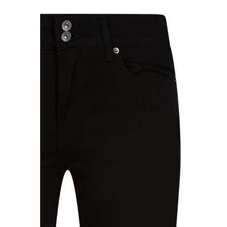 Jean 711 noir uni avec une coupe skinny une taille ajustée et 4 poches - Image 4