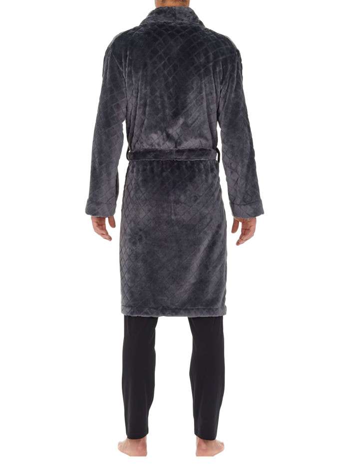 Robe Pull Grise à Manches Bonnet, Motif Chevrons Avec Clous, Poches, Taille M - Occasion Très Bon état