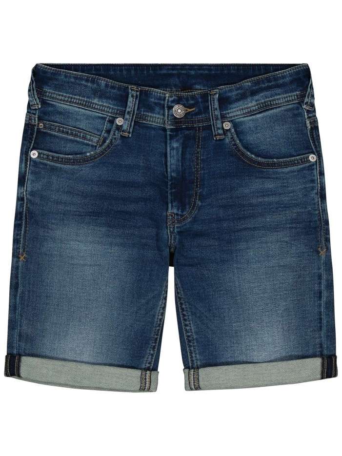 Short en coton indigo...
