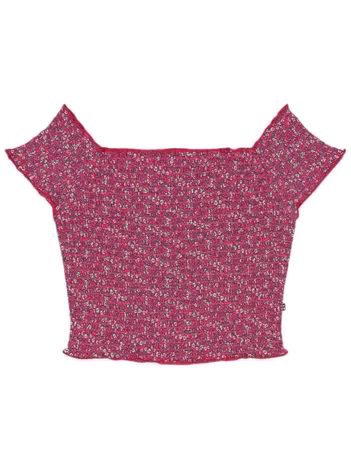 Top fuchsia tacheté avec...