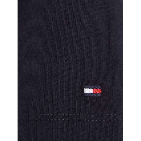 T-shirt en coton régénératif marine uni coupe droite col rond - Image 6