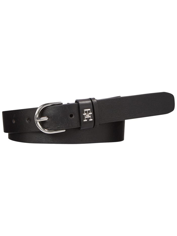 Ceinture en cuir noire unie...