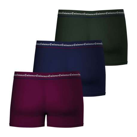 Lot de 3 boxers classiques en coton tricolore avec une coupe fermée - Image 3