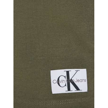 Cardigan en coton mélangé kaki avec un col v et une coupe près du corps - Image 5