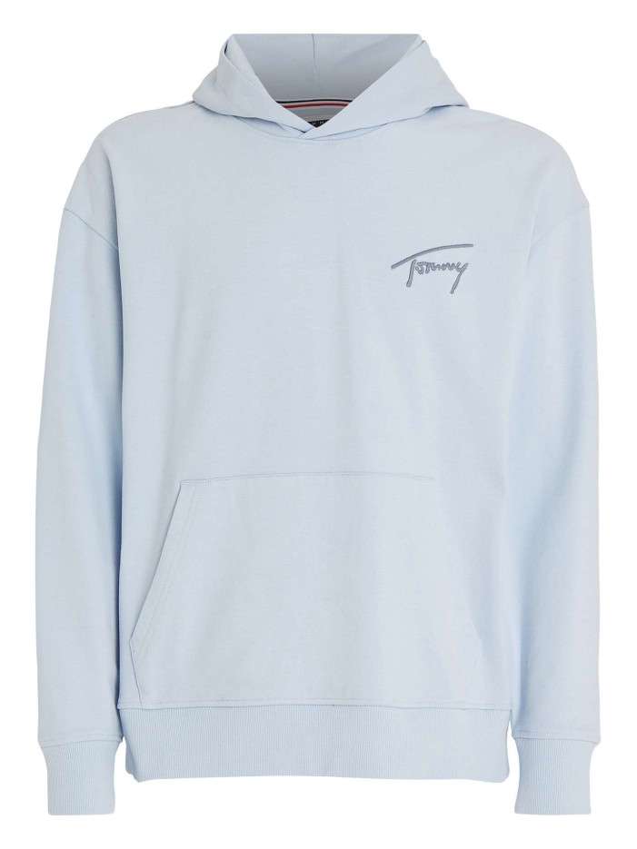 Sweat en coton ciel uni...