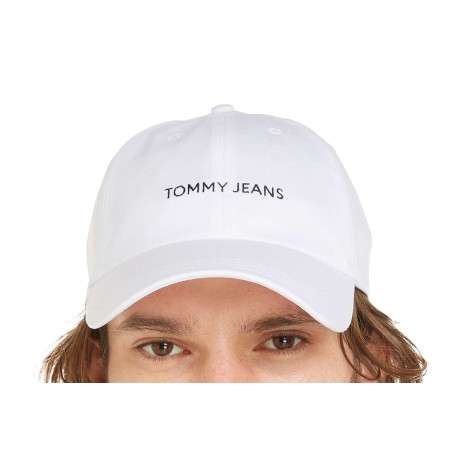 Casquette en coton biologique blanche unie coupe strapback avec étiquette cousue - Image 3