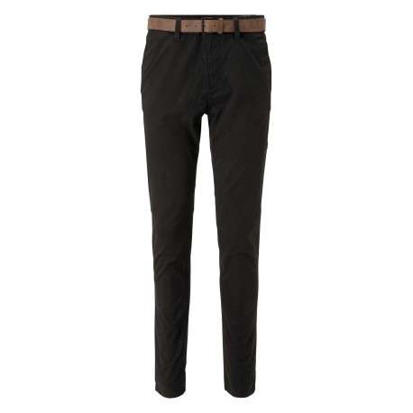 Pantalon Chino en coton noir uni avec une coupe slim et poches latérales - Image 5