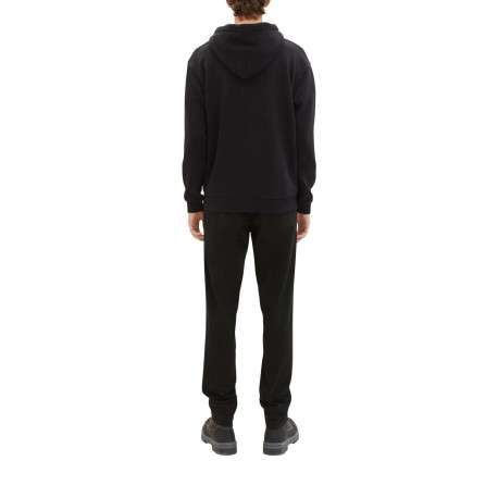Pantalon Chino en coton noir uni avec une coupe slim et poches latérales - Image 4