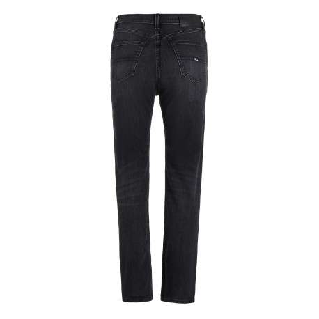 Jean Julie en coton noir uni avec une coupe regular fit et 3 poches avants - Image 6