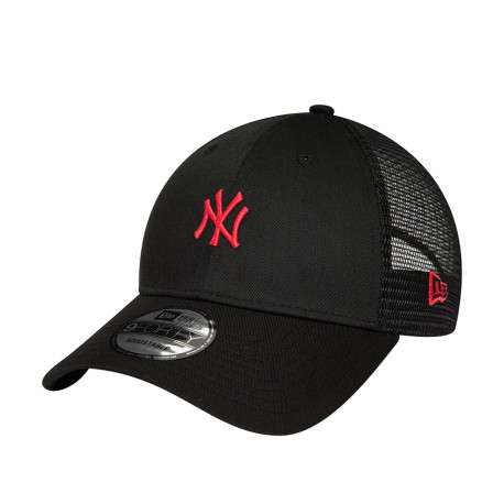Casquette trucker 9FORTY® en coton noire unie avec logo brodé devant - Image 3