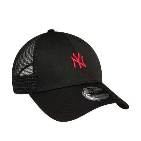 Casquette trucker 9FORTY® en coton noire unie avec logo brodé devant - Image 4
