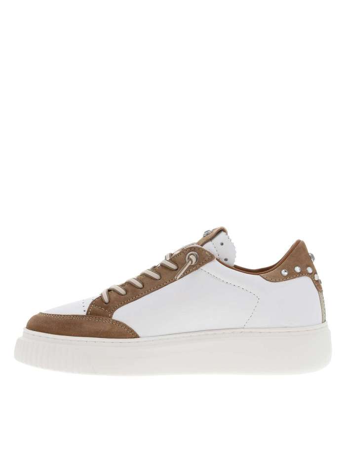 Baskets basses en cuir...