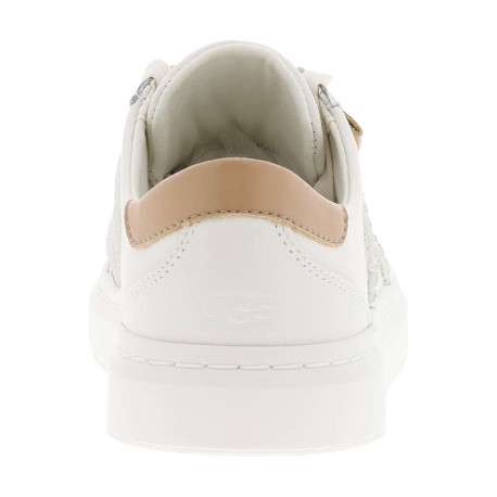Baskets basses Alameda Lace en cuir blanc style tennis avec des lacets plats - Image 6