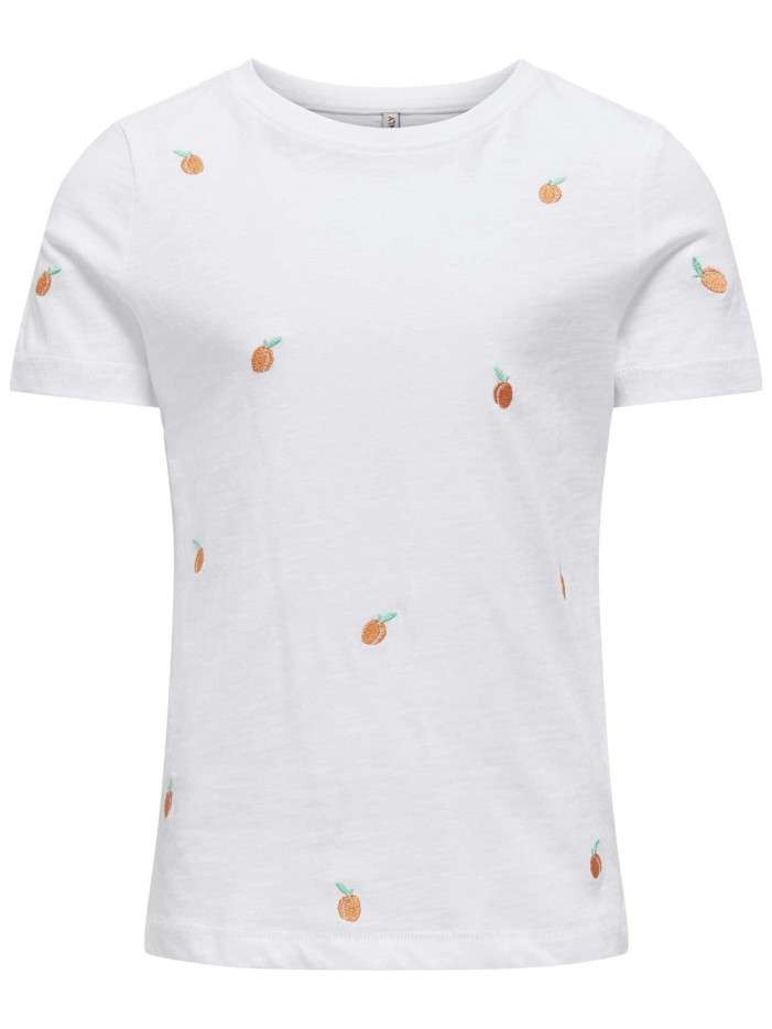 T-shirt en coton blanc...