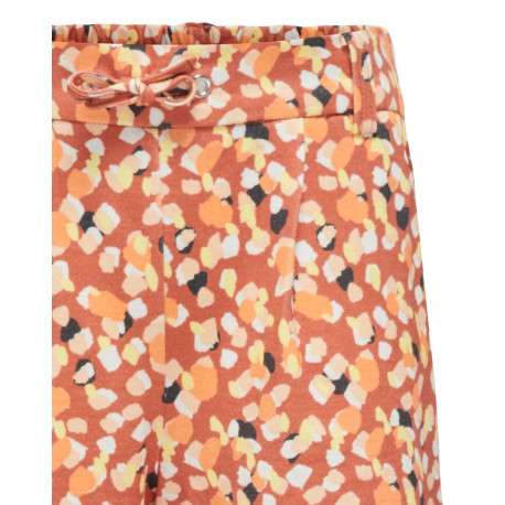 Short Chino rouille imprimé avec une coupe chino et imprimé léopard - Image 3