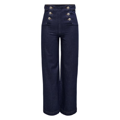 Jean Onlvicky Hw Wide Leg Dnm Az9 en coton brut uni coupe regular fit - Image 7