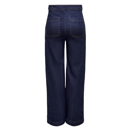 Jean Onlvicky Hw Wide Leg Dnm Az9 en coton brut uni coupe regular fit - Image 8