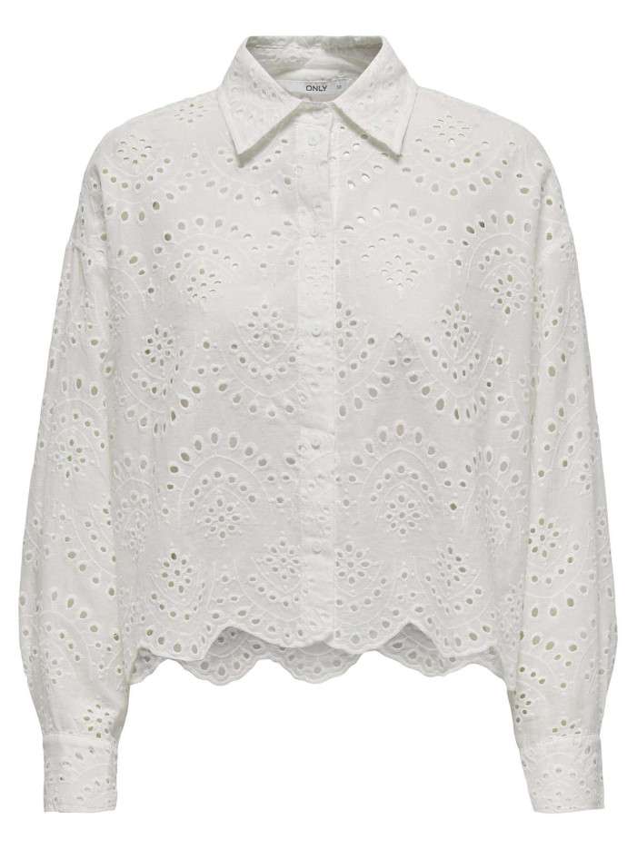 Chemisier en coton blanc...
