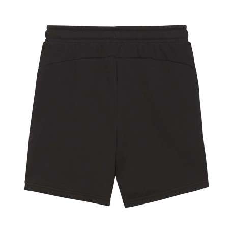Short de jogging noir uni avec une coupe courte et une ceinture élastiquée - Image 2