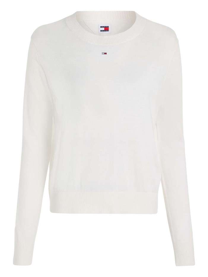 Pull écru uni coupe droite...
